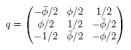 alternate matrix for q