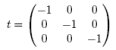 matrix for t
