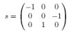 rotation matrix for s
